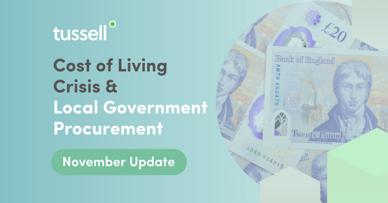 Tussell | Cost of Living Crisis & Local Government Procurement, November Update